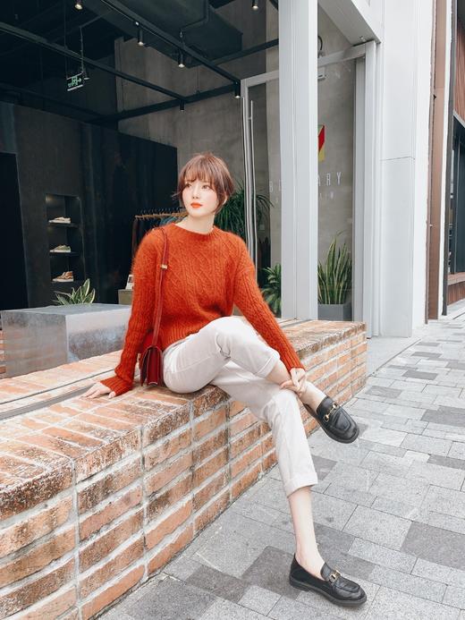 【百图lulu私服】【毛呢裤】九分裤 高腰显瘦直筒宽松  毛呢裤  烟管裤 商品图6