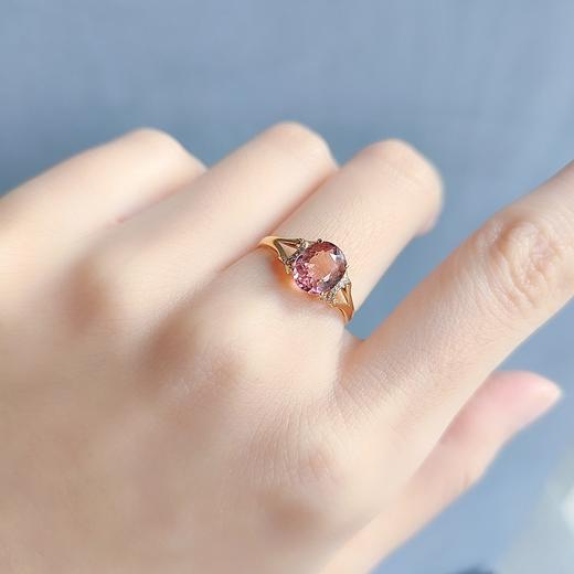 18K镶嵌碧玺戒指 商品图3