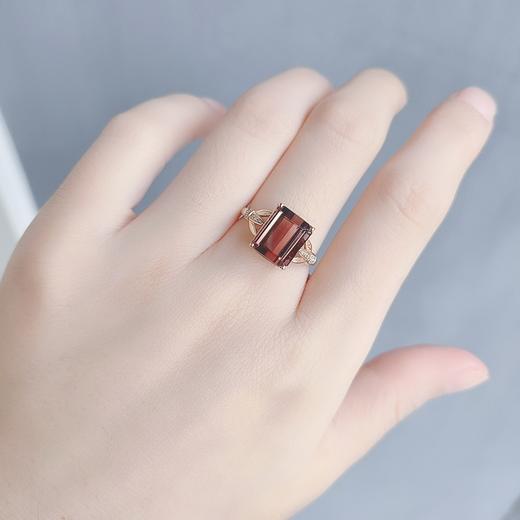 18K镶嵌碧玺戒指 商品图3