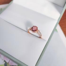 18K镶嵌碧玺戒指