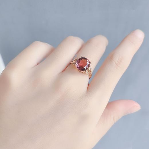 18K镶嵌碧玺戒指 商品图3