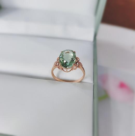 18K镶嵌碧玺戒指 商品图0