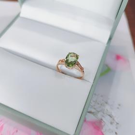 18K镶嵌碧玺戒指