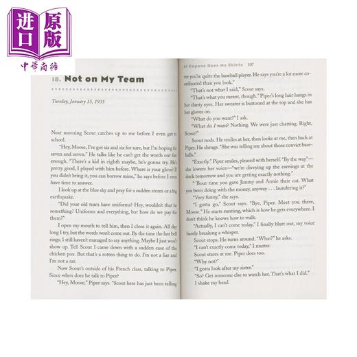 预售 【中商原版】纽伯瑞：卡彭老大帮我洗衬衫 2005纽伯瑞银奖 Al Capone Does My Shirts 儿童获奖文学故事插图小说 英文原版 7-12岁 商品图3