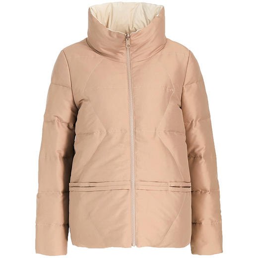 乔万尼冬季新款简约时尚百搭设计师款显瘦小个子双面可穿羽绒服ES4T418 商品图4