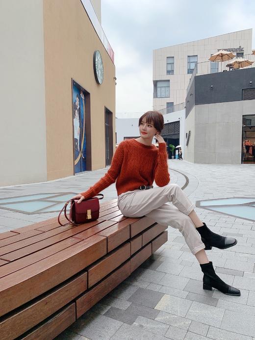 【百图lulu私服】【毛呢裤】九分裤 高腰显瘦直筒宽松  毛呢裤  烟管裤 商品图2