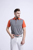 2022顺丰包邮<短袖 拼接条纹 灰 红> 高尔夫服装 纯色男士短袖t恤 优质面料 帅气时尚男装GOLF球衣 商品缩略图4