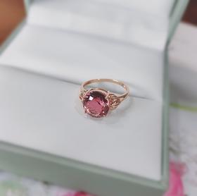 18K镶嵌碧玺戒指