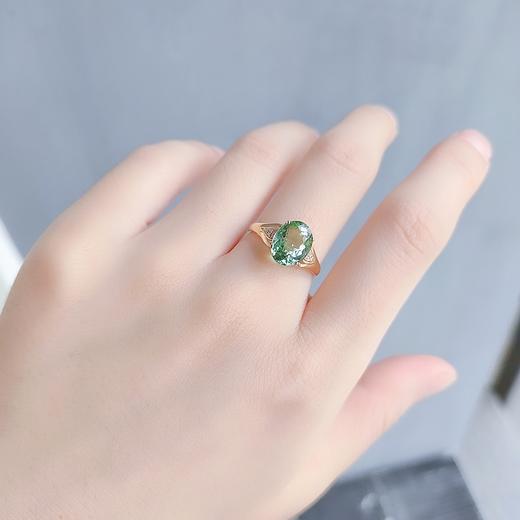 18K镶嵌碧玺戒指 商品图3