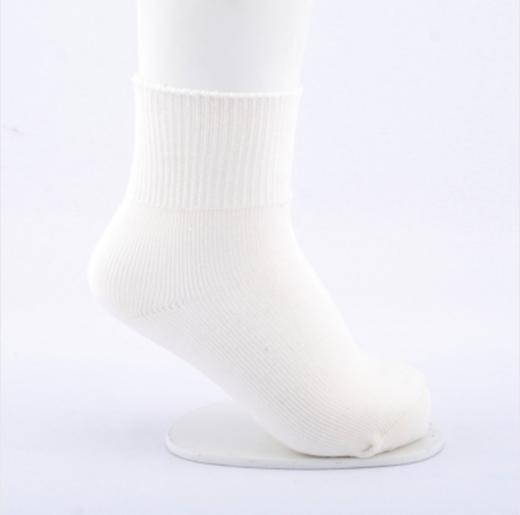 【自营】有机棉白色宝宝袜1双12-14cm 商品图0