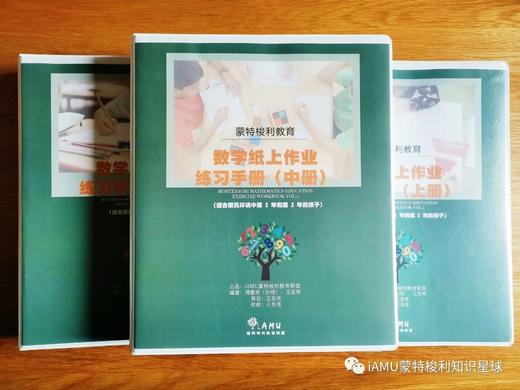 蒙氏数学纸上练习手册 商品图0