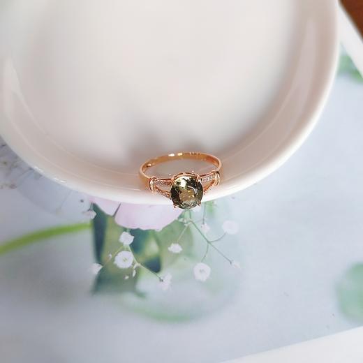 18K镶嵌碧玺戒指 商品图1