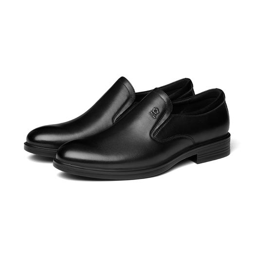 梦特娇男士商务黑色真皮绅士鞋 商品图1