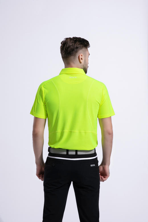 2022顺丰包邮<短袖 纯色 黄色> 高尔夫服装 纯色男士短袖t恤 速干面料 帅气夏季男装GOLF球衣 商品图3