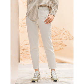 Famecoco范可儿休闲裤宽松显瘦百搭直筒裤F208GA016