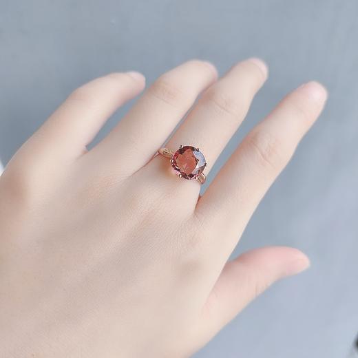 18K镶嵌碧玺戒指 商品图3