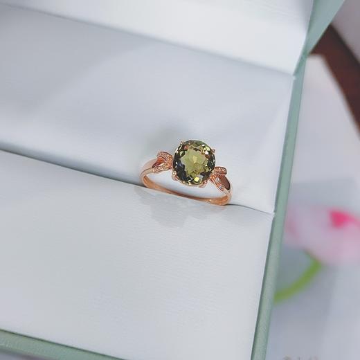 18K镶嵌碧玺戒指 商品图0