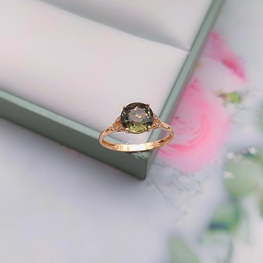 18K镶嵌碧玺戒指 商品图0