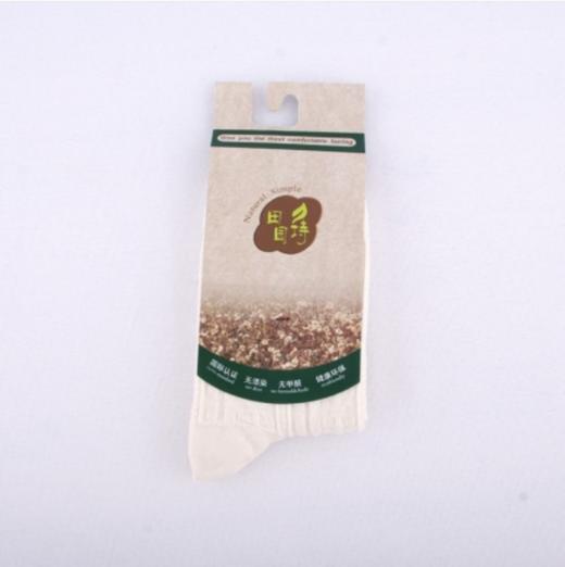 【自营】有机棉白色拧花女袜1双22-24cm 商品图1