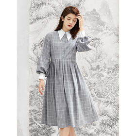 famecoco范可儿法式连衣裙小众收腰气质中长款F208FA008