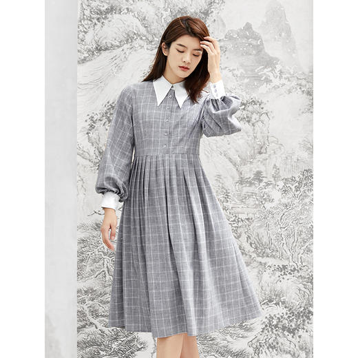 famecoco范可儿法式连衣裙小众收腰气质中长款F208FA008 商品图0