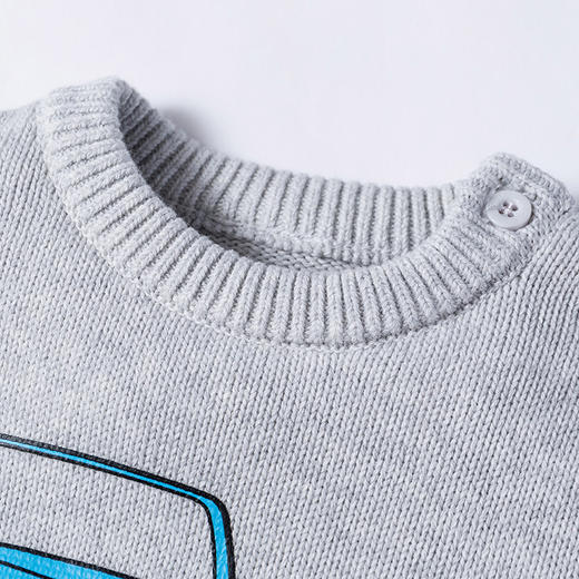 迪士尼赛车总动员男童春秋圆领长袖毛衣 商品图3