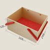 方形波浪收纳筐 褐色 L 商品缩略图0