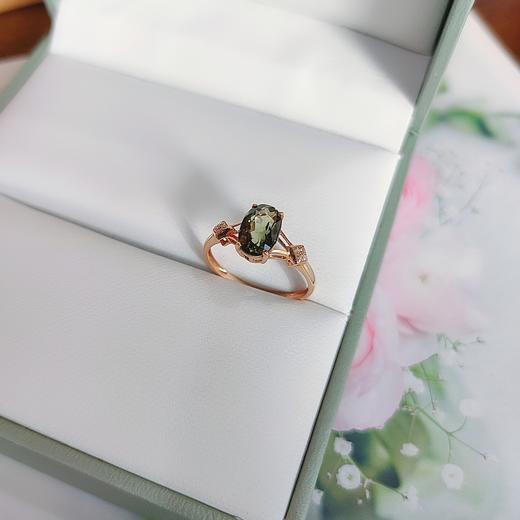 18K镶嵌碧玺戒指 商品图0