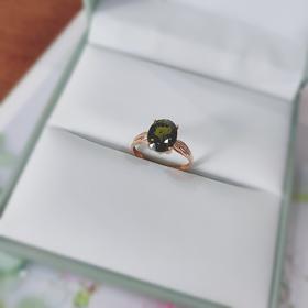 18K镶嵌碧玺戒指