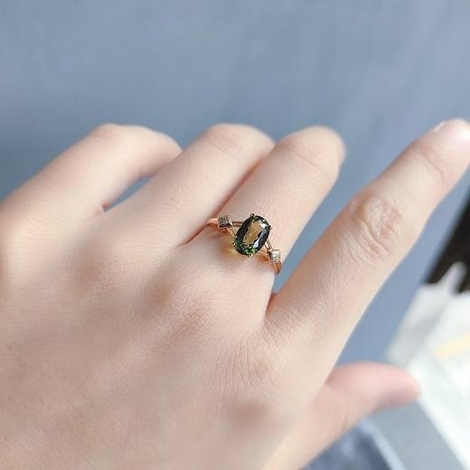 18K镶嵌碧玺戒指 商品图2