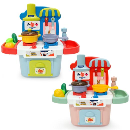 贝恩施儿童过家家厨房玩具 3-6岁男女孩宝宝厨房套装做饭仿真厨具 商品图1