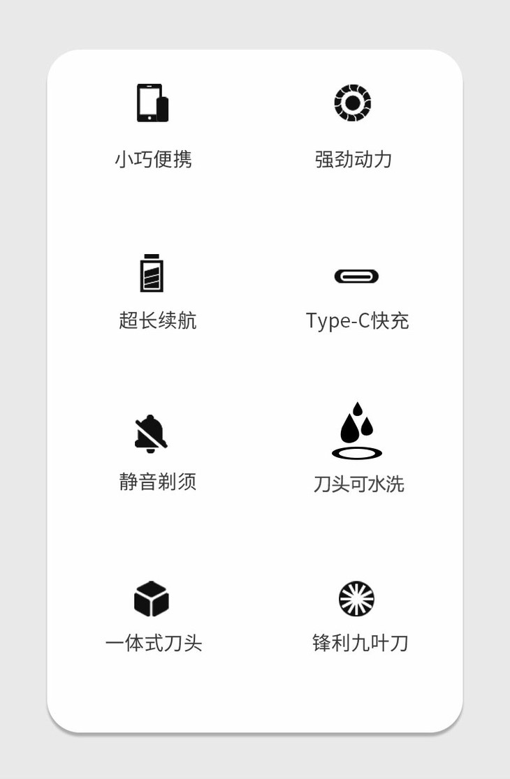 颍河鲨 【德国科技3合1】 合金6d浮动剃须刀【越用越锋利】一剃就净!