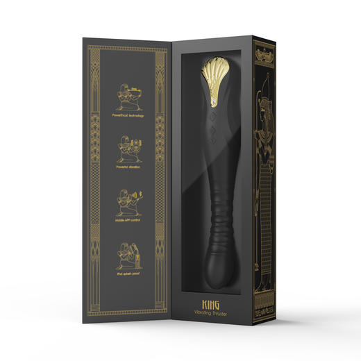 ZALO  King  振动棒伸缩AV震动棒女用智能伸缩按摩器情趣玩具 商品图3