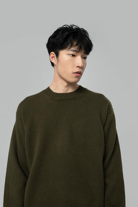 2020经典款男士纯山羊绒落肩套头衫