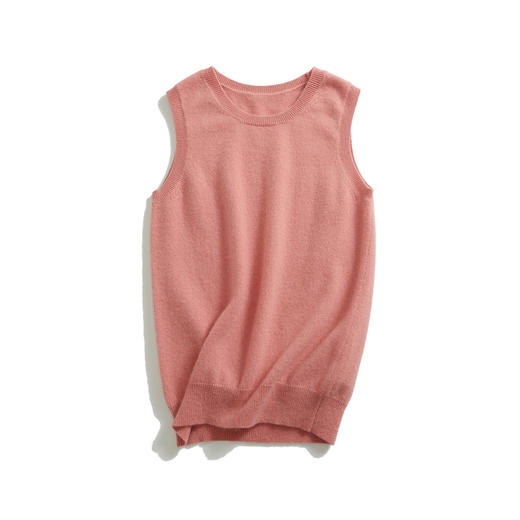 JC经典款V领/圆领纯羊绒背心 商品图6