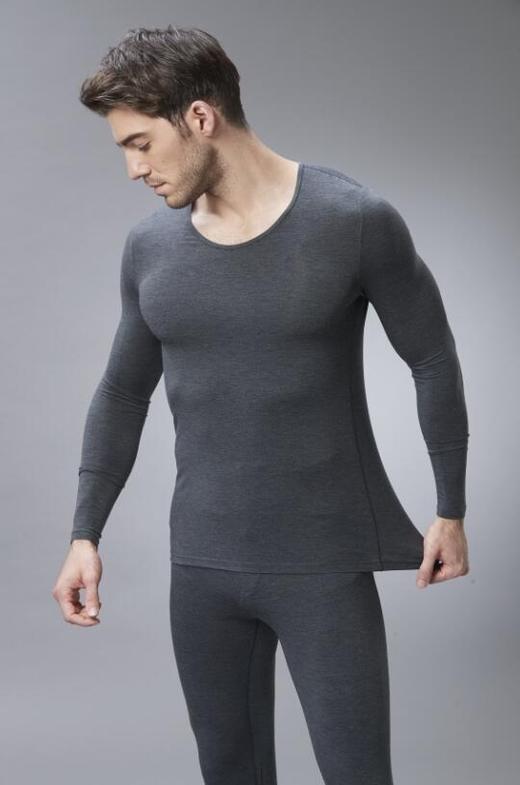 【特价商品不退不换】皇家丽美保暖秋衣男轻薄舒适男士保暖上衣BNS8001 商品图2