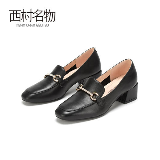 西村名物2020秋季新款净版扣钻乐福鞋柔软舒适时尚休闲女鞋X20CM32591 商品图3