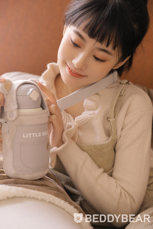 【品牌直发】【杯具熊毛绒系列】 耳朵毛绒杯   630ml 商品图4