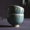「景德镇全手工窑变翡翠绿釉中号主人杯」陶瓷功夫品茗杯 茶杯开片可养 商品缩略图1