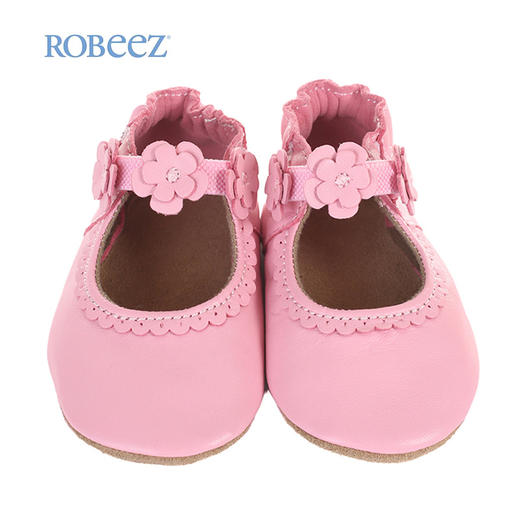 robeez美国婴幼儿学步鞋柔软防滑皮绒透气宝宝耐磨重心稳固 商品图1