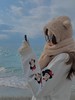 JENNIE同款 小熊帽子围巾 杏色/棕色 冬天超暖和还好看 商品缩略图11