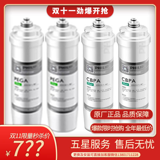  Philips/飞利浦净水滤芯【WP3975+WP3975+WP3976+WP3976】一年装 商品图1