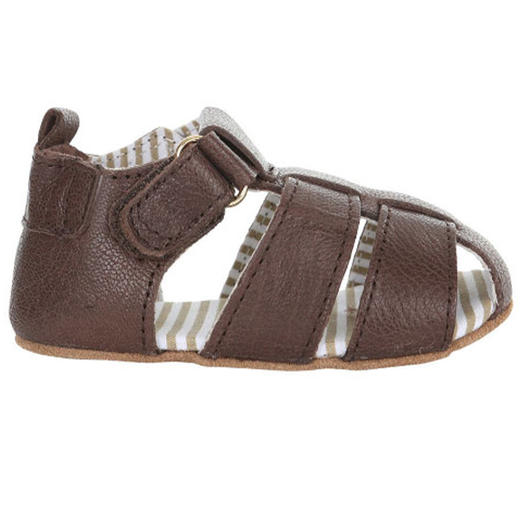 robeez 婴幼儿男宝宝学步鞋凉鞋 深棕色ROBEEZ 男童学步鞋凉鞋 商品图2