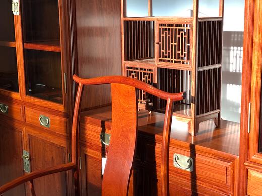 红桥红  家具严选  缅甸花梨（大果紫檀）  【书房五件套】 商品图6