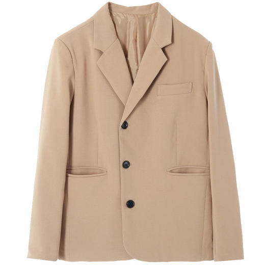 黑色西装外套女秋冬新款韩版宽松时尚单排扣卡其色白色西服 商品图4