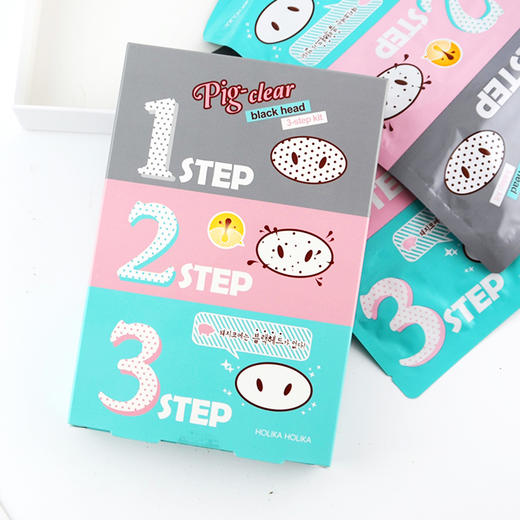 韩国 Holika 猪鼻贴去黑头粉刺三部曲 10贴 商品图3