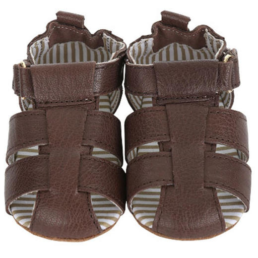 robeez 婴幼儿男宝宝学步鞋凉鞋 深棕色ROBEEZ 男童学步鞋凉鞋 商品图1