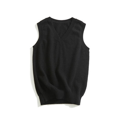 JC经典款V领/圆领纯羊绒背心 商品图4