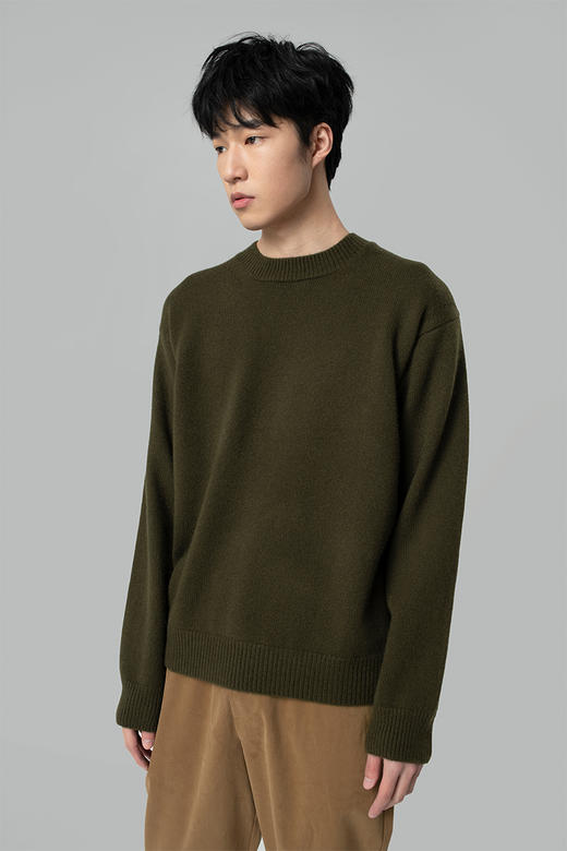 2020经典款男士纯山羊绒落肩套头衫 商品图2