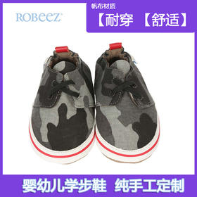 美国进口ROBEEZ男童帆布软底学步鞋柔软防滑透气时尚耐穿不脱落
